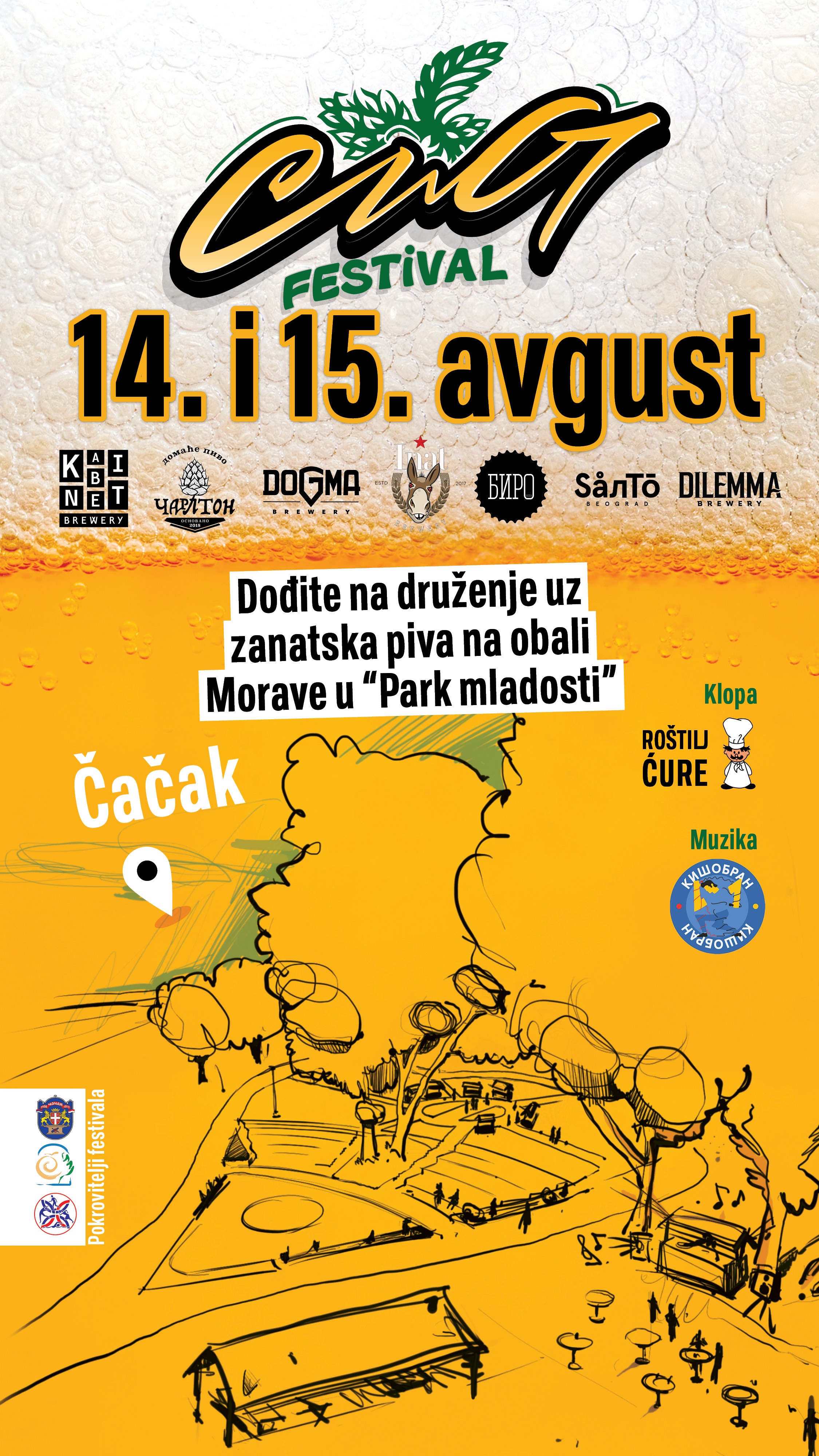 “ЦУГ Фест “ – фестивал занатског пива 14. и 15. августа у Чачку